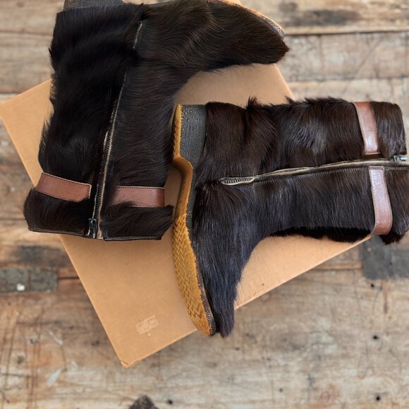 RARE with box! Vintage 1970s Killy Après-Ski Fur Boots by Wolverine 8 9 - Picture 12 of 15